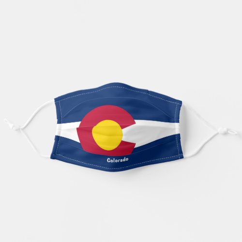 Colorado State Flag Personalize Text Adult Cloth Face Mask