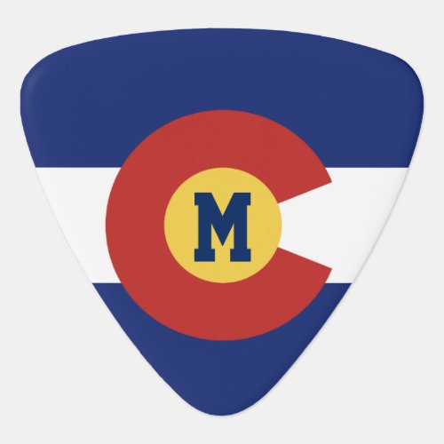 Colorado state flag personalized guitar pick