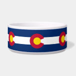 Colorado State Flag Pet Bowl<br><div class="desc">Awesome Pet Bowl with Flag of Colorado State, United States of America. This product its customizable.</div>