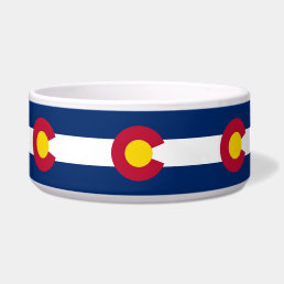 Colorado State Flag Pet Bowl
