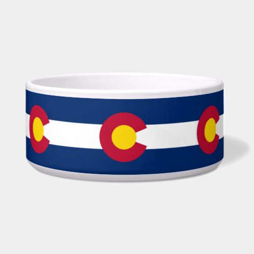 Colorado State Flag Pet Bowl