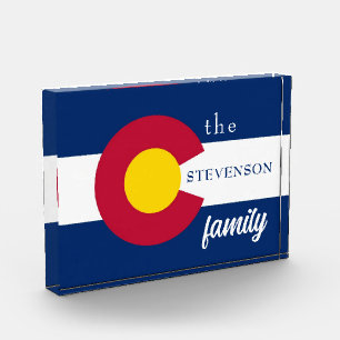 Colorado State Flag Photo Block