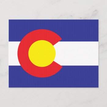 Colorado State Flag.png Postcard by USA_Swagg at Zazzle
