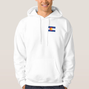 Colorado State Flag Pocket SIze Men's Hoodie