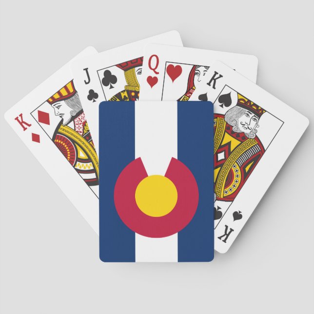 Colorado State Flag Poker Cards (Back)