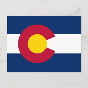 Colorado State Flag Postcard