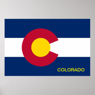 Colorado State Flag Poster