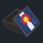 Colorado State Flag Premium Gift Box<br><div class="desc">Present your gifts with a touch of state pride using our gift box featuring the flag of Colorado! This elegant gift box combines practical functionality with the iconic elements of the Colorado flag, showcasing its vibrant colors and distinctive design. The flag adds a unique and stylish touch, making it perfect...</div>