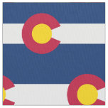 Colorado State Flag Repeating Pattern Fabric