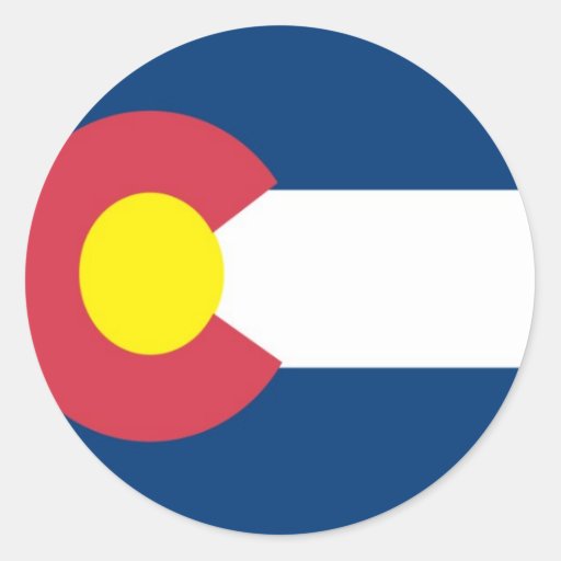 Colorado State Flag Round Stickers | Zazzle