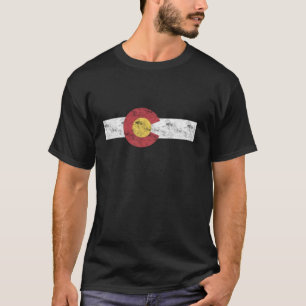 Colorado State Flag Shirt Patriotic Day Shirt T Sh