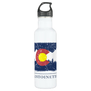 Colorado State Flag Stainless Steel Water Bottle