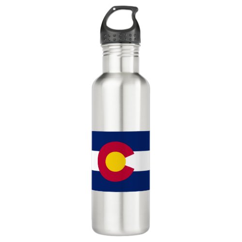 Colorado State Flag Stainless Steel Water Bottle