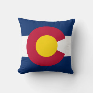 Colorado State Flag Throw Pillow