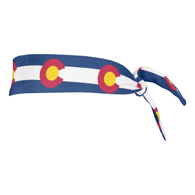 Colorado State Flag Tie Headband (Rotate 90)