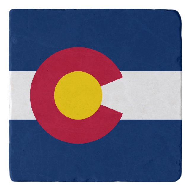 Colorado State Flag Trivet (Front)