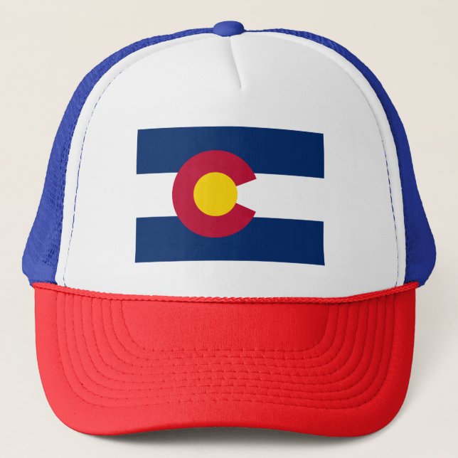 Colorado State Flag Trucker Hat (Front)