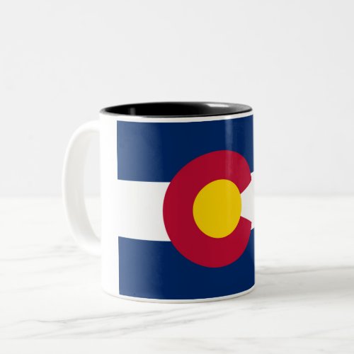 Colorado State Flag Two_Tone Coffee Mug