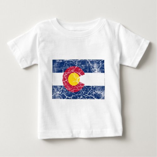 Colorado State Flag Vintage Baby T_Shirt