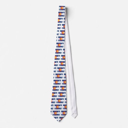 Colorado State Flag Vintage Neck Tie