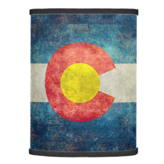 Colorado State flag with vintage retro grungy look Lamp Shade
