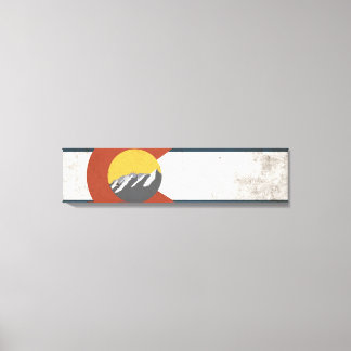 Colorado State Flag Wrapped Canvas Print
