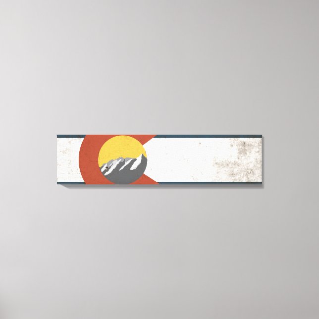 Colorado State Flag Wrapped Canvas Print (Front)