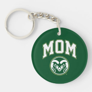 Colorado State Mom Keychain
