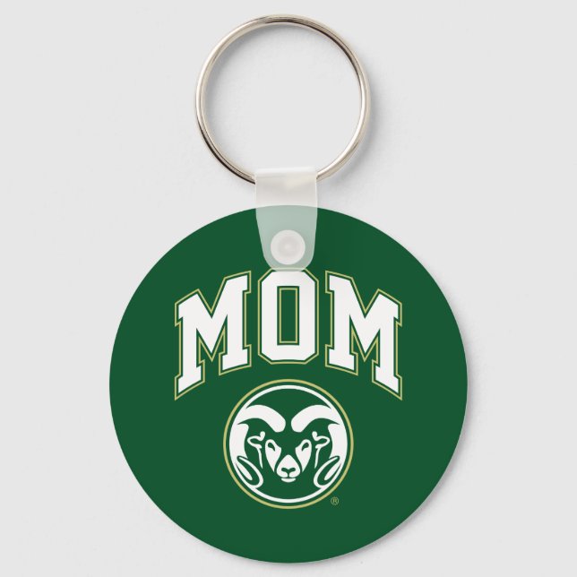 Colorado State Mom Keychain (Front)