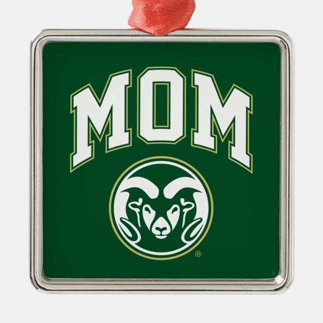 Colorado State Mom Metal Ornament (Front)
