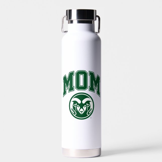 Colorado State Mom Water Bottle (Front)