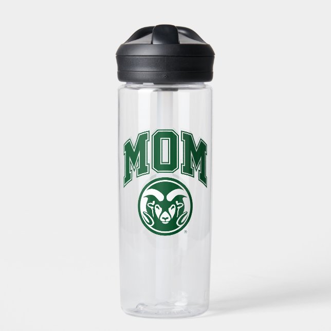 Colorado State Mom Water Bottle (Front)