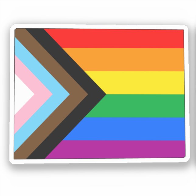 Colorado State Pride LGBTQ Progress Pride Sticker (Front)