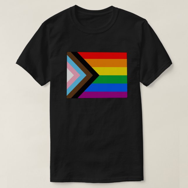 Colorado State Pride LGBTQ Progress Pride T-Shirt (Design Front)