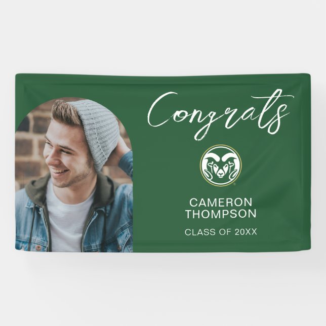 Colorado State Rams Graduate Banner (Horizontal)