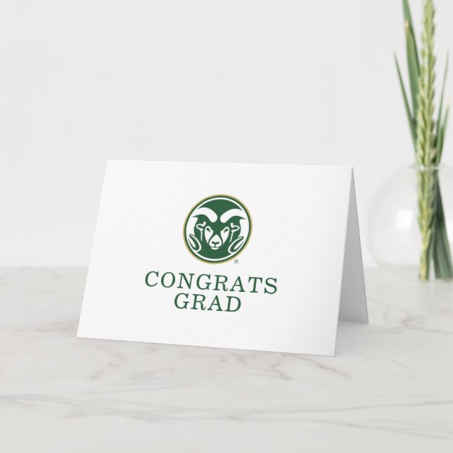 Colorado State Rams Graduate Card (Front)