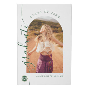 Colorado State Rams Graduate Faux Canvas Print