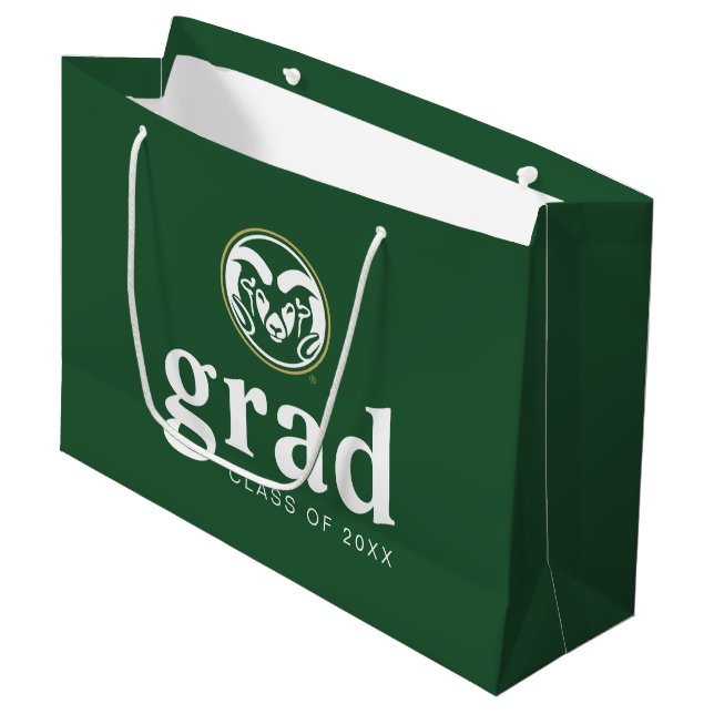 Colorado State Rams Graduate Large Gift Bag (Front Angled)