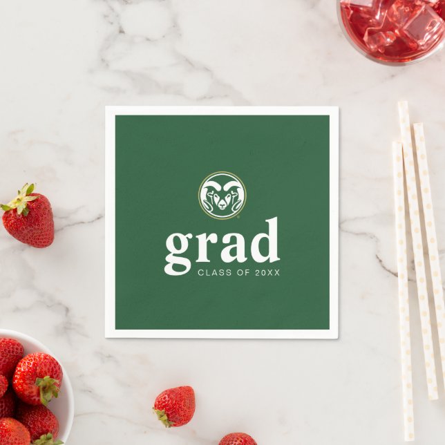 Colorado State Rams Graduate Napkins (Insitu)