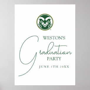 Colorado State Rams Graduate Poster