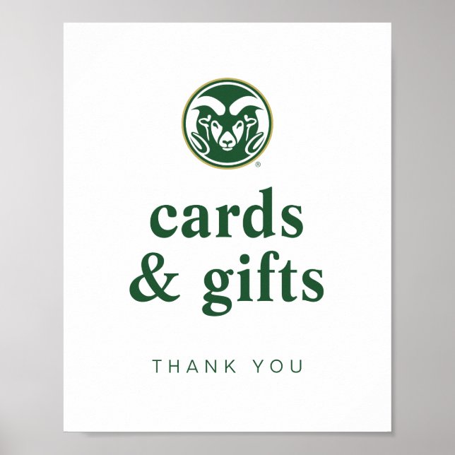 Colorado State Rams Graduate Poster (Front)