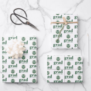 Colorado State Rams Graduate Wrapping Paper Sheets