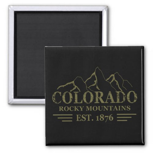 Colorado state rocky mountain national park magnet