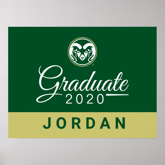 Colorado State University 2020 Graduate Poster (Front)
