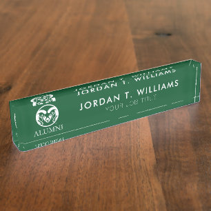 Colorado State University Alumni Desk Name Plate