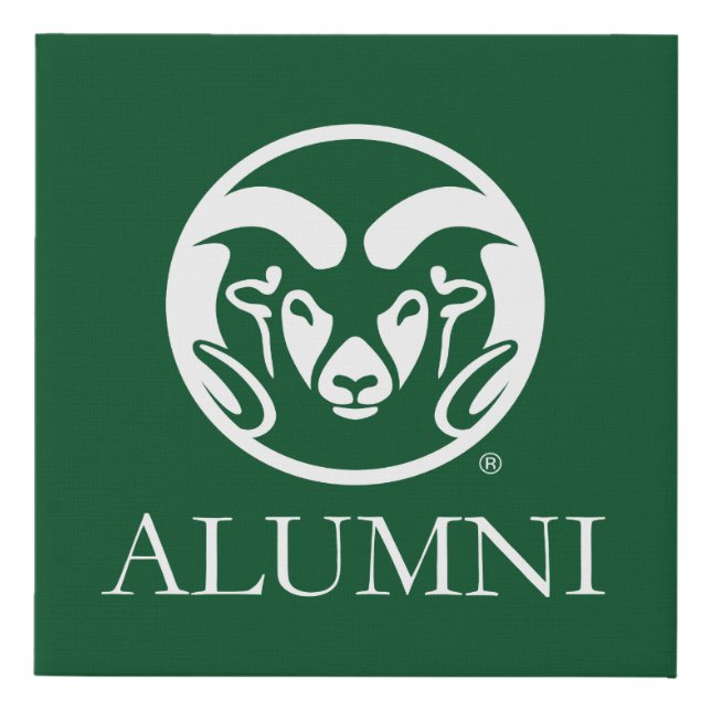 Colorado State University Alumni Faux Canvas Print (Front)