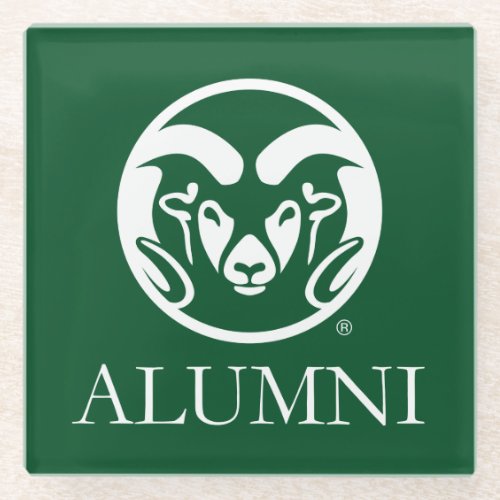 Colorado State University Alumni Glass Coaster
