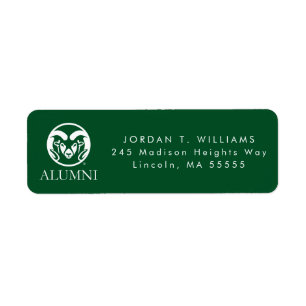 Colorado State University Alumni Label
