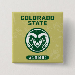 Colorado State University Alumni Logo Distressed Button