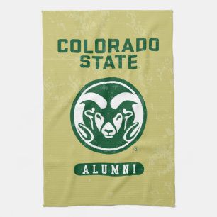 Colorado State University Alumni Logo Distressed Kitchen Towel